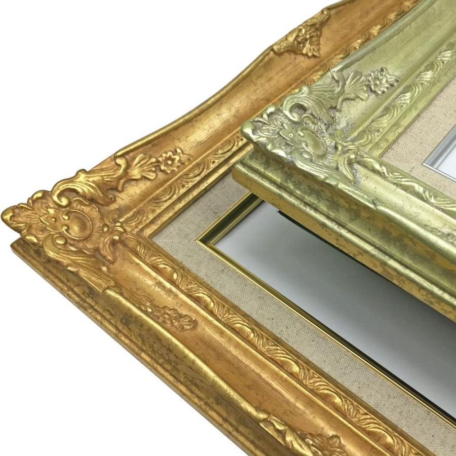 油絵額縁 9232N UVカット強化型アクリル付 /455×606(P12)のキャンバス・パネル用(厚さ22ミリ以下)_1