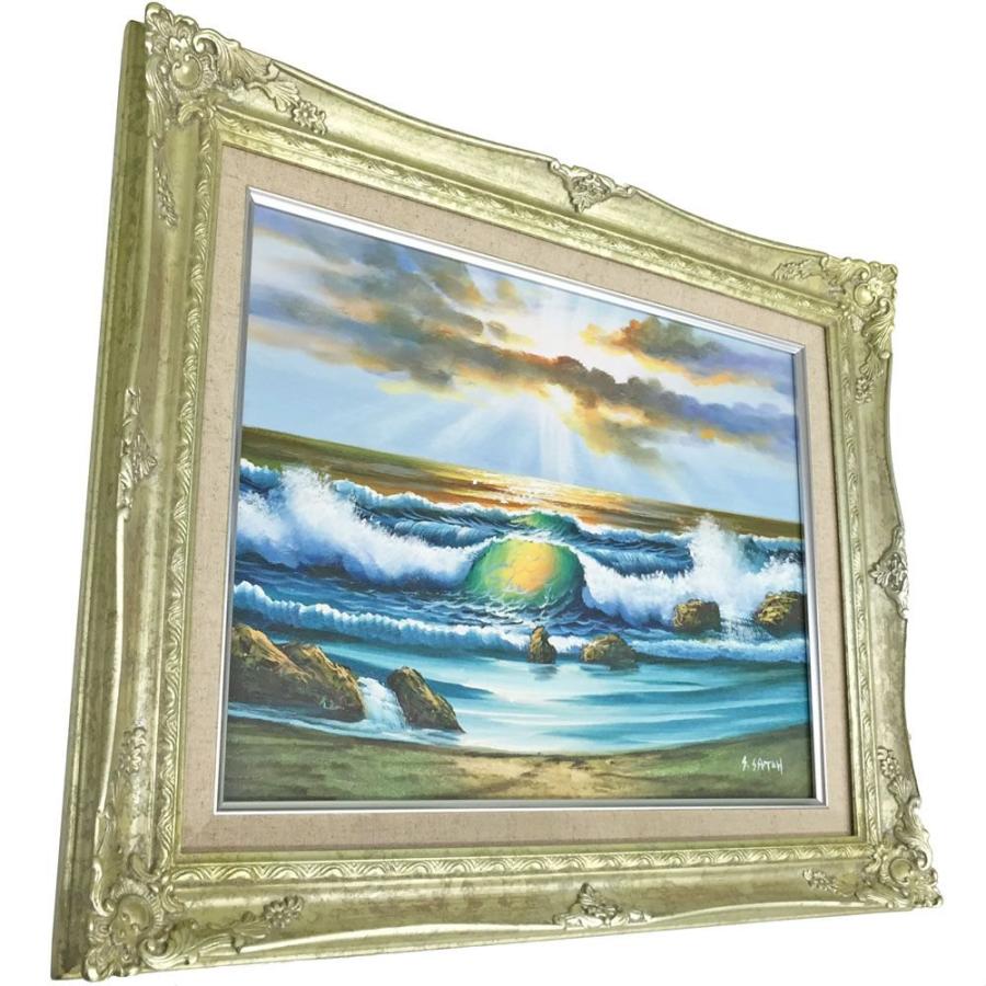 油絵額縁 9232N UVカット強化型アクリル付 /455×606(P12)のキャンバス・パネル用(厚さ22ミリ以下)_4