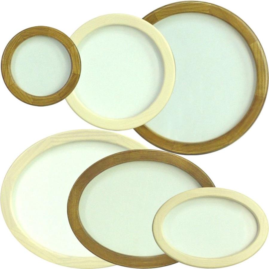 円型の額縁　二つセット 円形額縁 5266 ガラス付 /額縁内寸法:100×100(正円) : 額縁のタカハシ