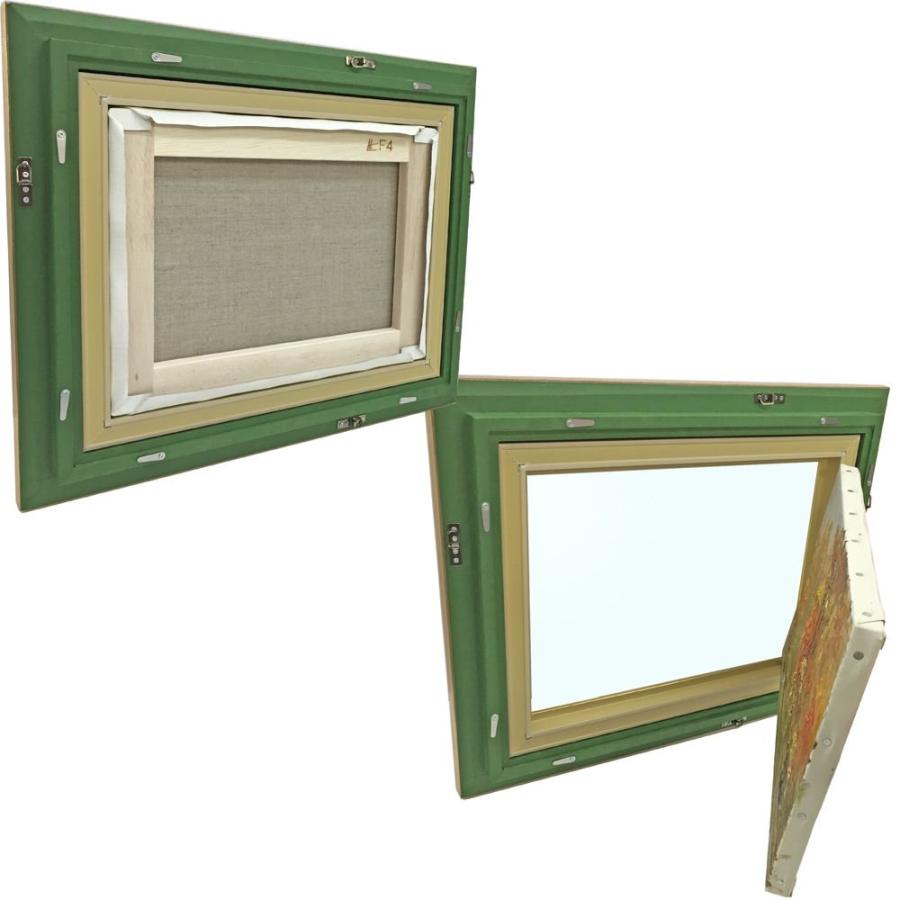 油絵額縁 8904 UVカット強化型アクリル付 /220×273(F3)のキャンバス・パネル用(厚さ24ミリ以下)の画像