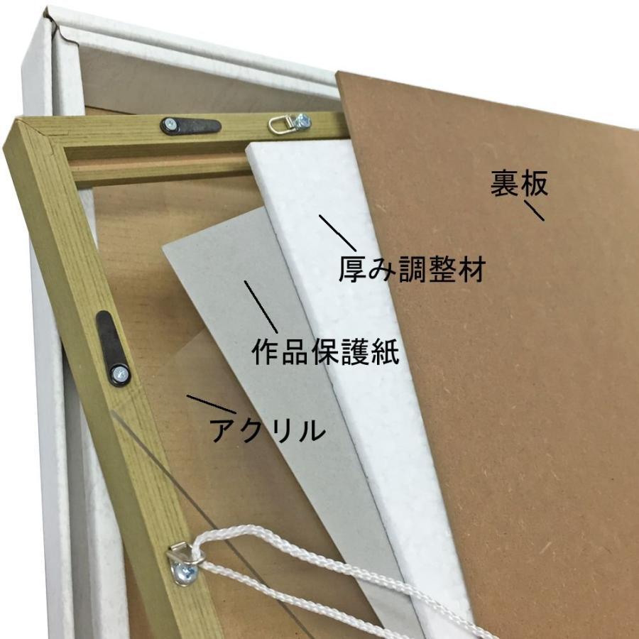 書道額 BH-W01F アクリル付 /260×785(埼玉判)サイズの作品用 /額縁内