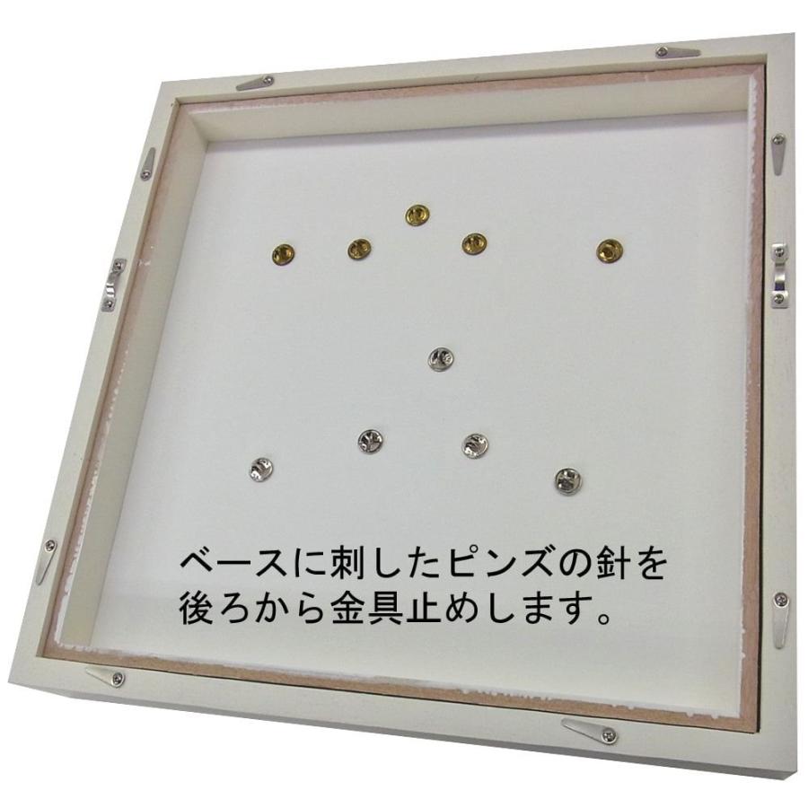 ピンズ・ピンバッジ額 9790 ガラス付 /額縁内寸法:200×200(20角