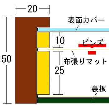 ピンズ・ピンバッジ額 9790 ガラス付 /額縁内寸法:200×200(20角