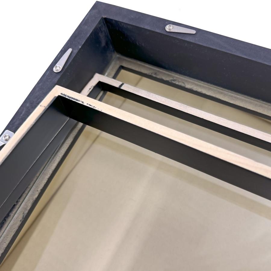 立体額 9790 UVカット強化型アクリル付◇ /額縁内寸法:500×500(50角