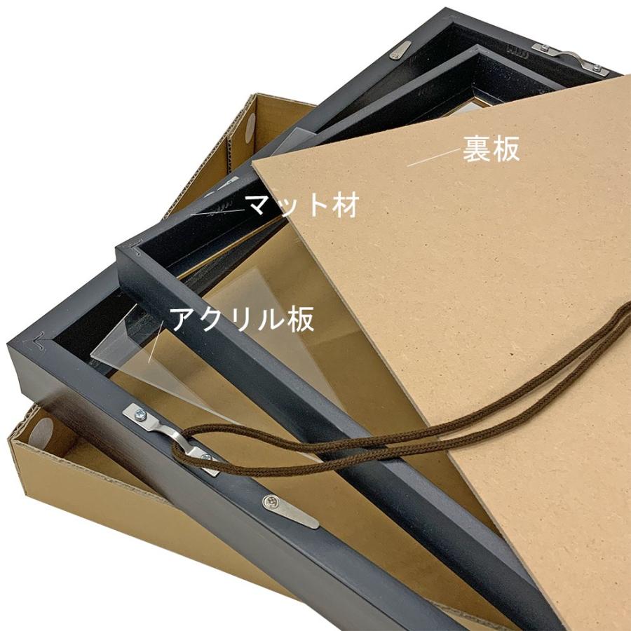 油絵額縁 ダブルフレーム 面金付き UVカット強化型アクリル付 /190×273