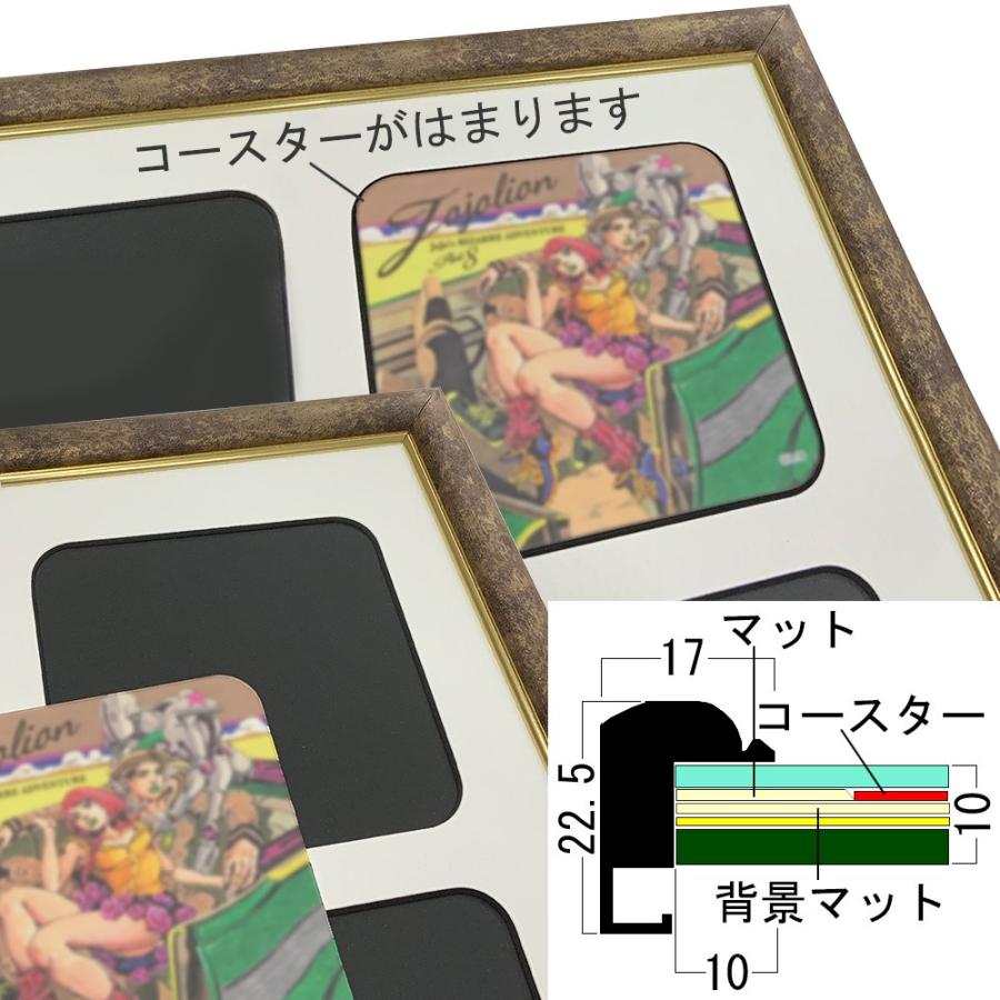 コースター専用額(コースターサイズ:90×90 角丸) MB-500N アクリル付