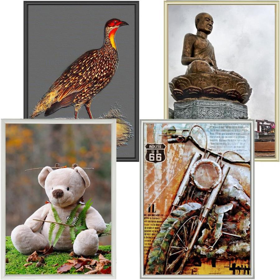 ポスター額 NEWライトフレーム(低反射) 0.4ミリ厚低反射シート付 /595