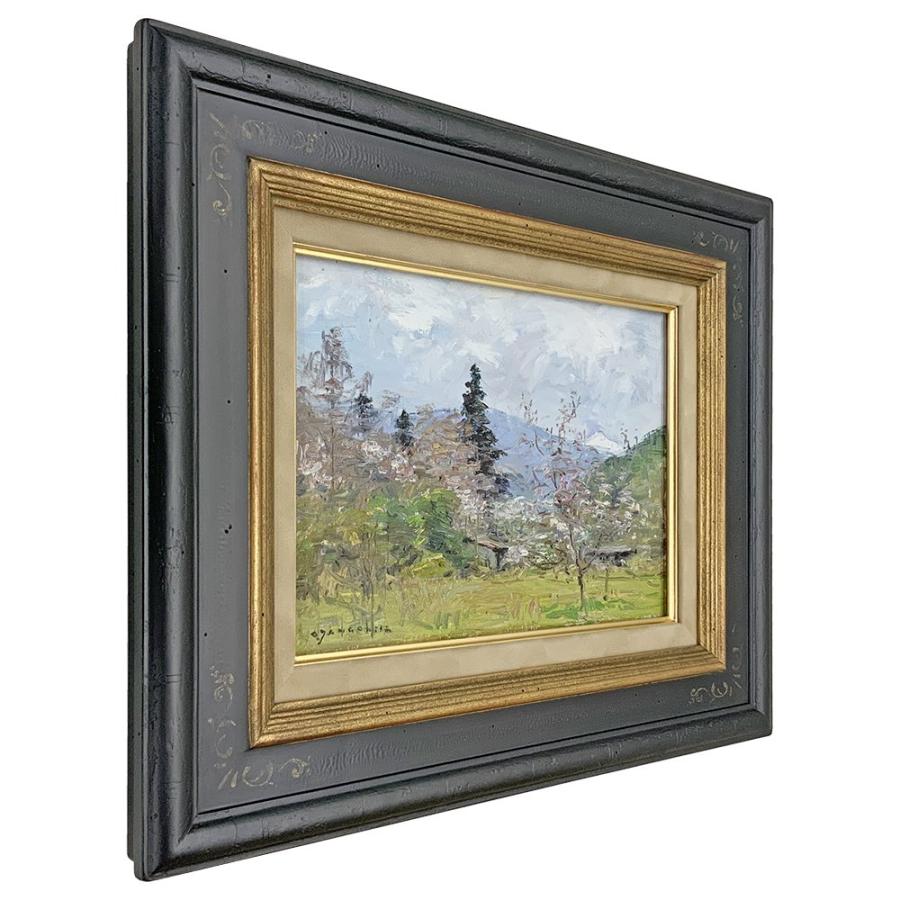 油絵額縁 利休マット付 アクリル付 /273×455(M8)のキャンバス・パネル用(厚さ25ミリ以下)の画像
