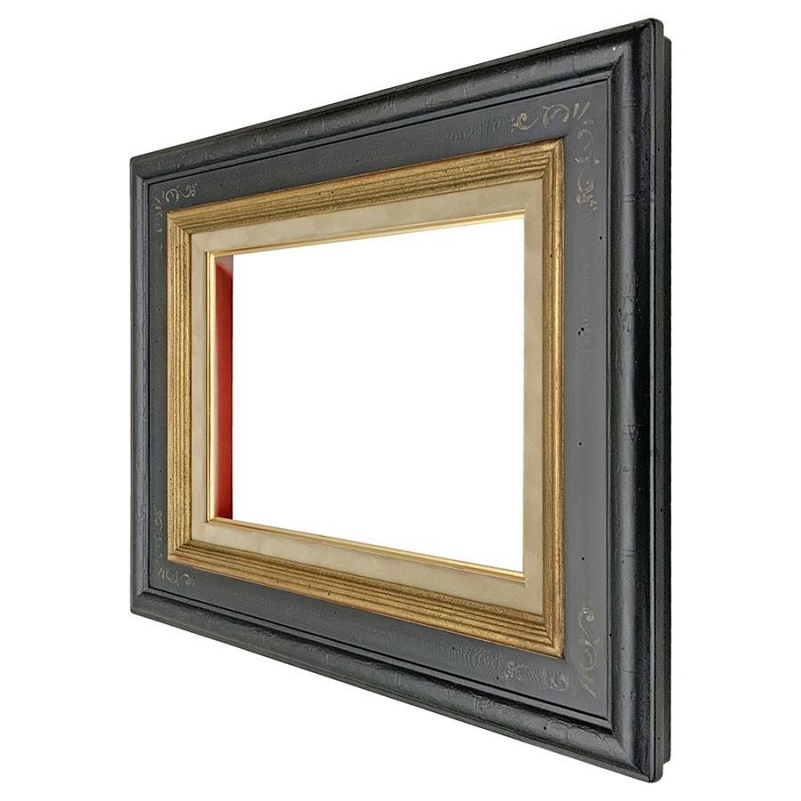 油絵額縁 利休マット付 アクリル付 /379×455(F8)のキャンバス・パネル用(厚さ25ミリ以下)の画像