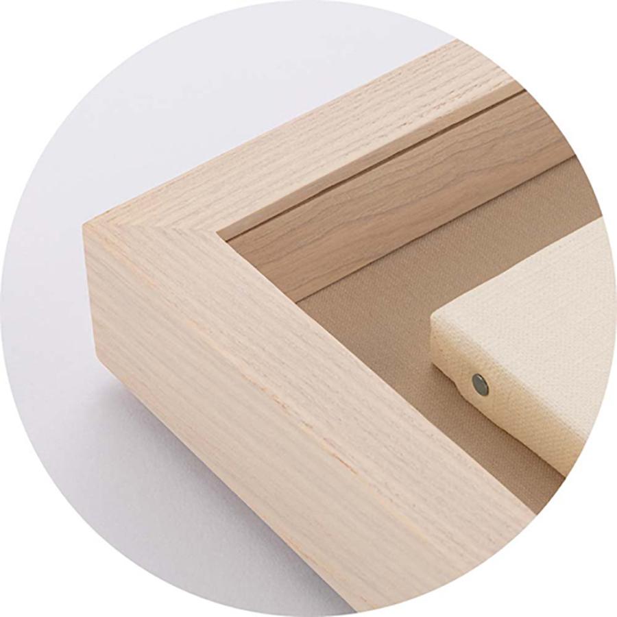 油絵額縁 角箱 アクリル付 /409×409(S6)のキャンバス・パネル用