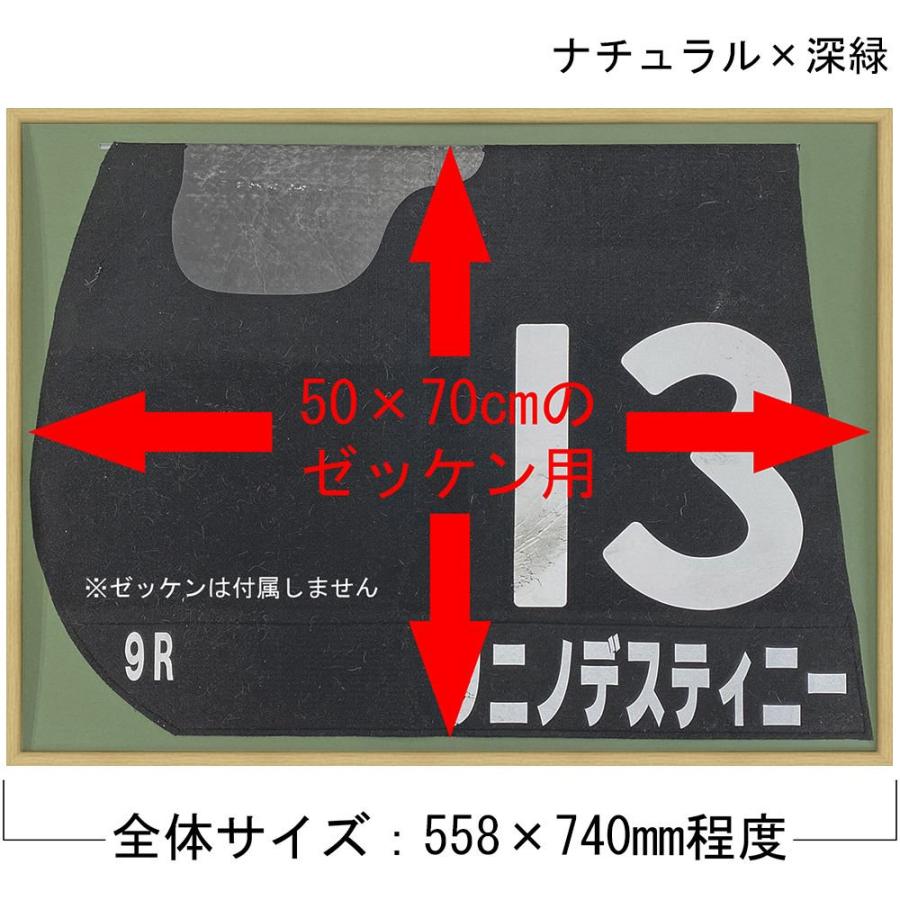 銅板　飾り　額 競馬ゼッケン専用額 BH-15F アクリル付 /額外寸:約558×740 額内