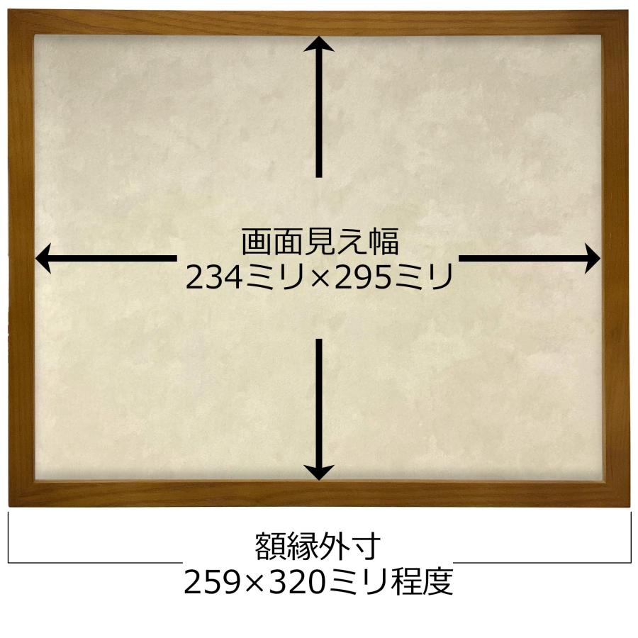 競馬ミニゼッケン専用額 GT501 UVカット強化型アクリル付 /242×303(八