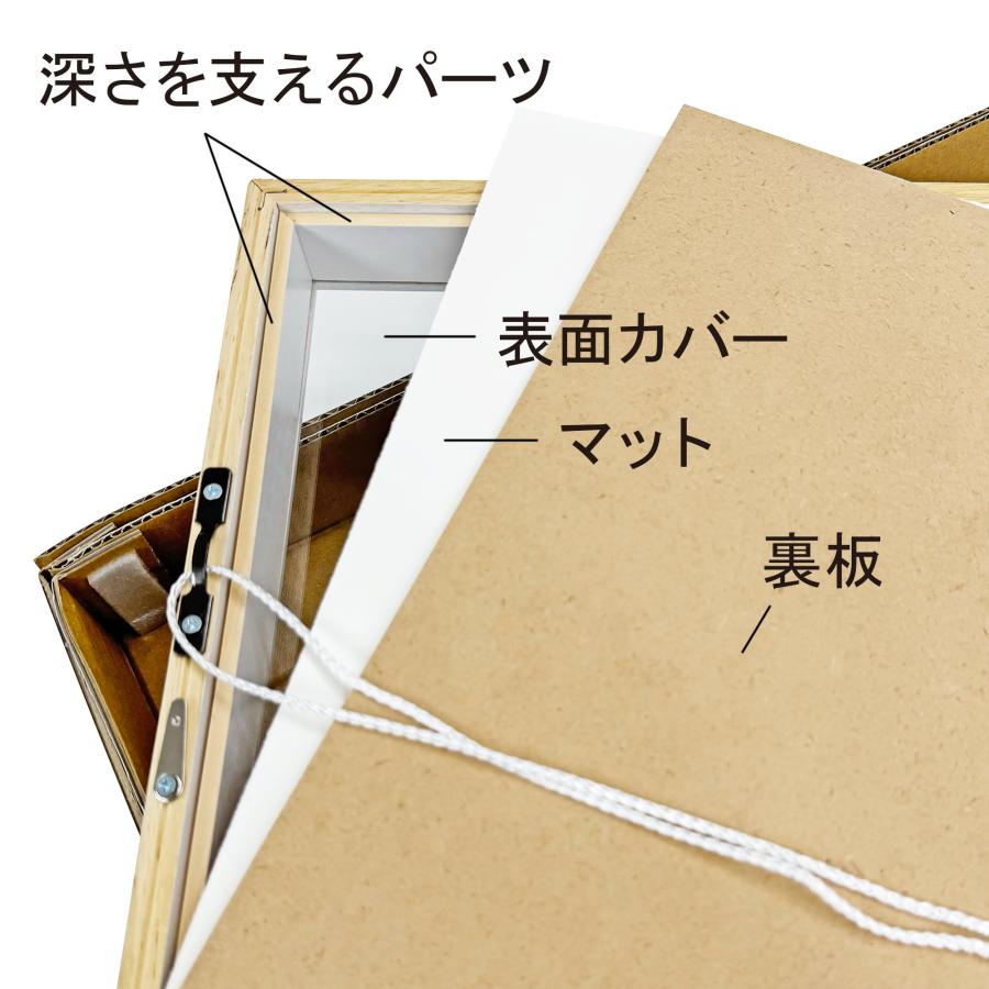 油絵額縁 アートボックス50 アクリル付 /455×530(F10)のキャンバス