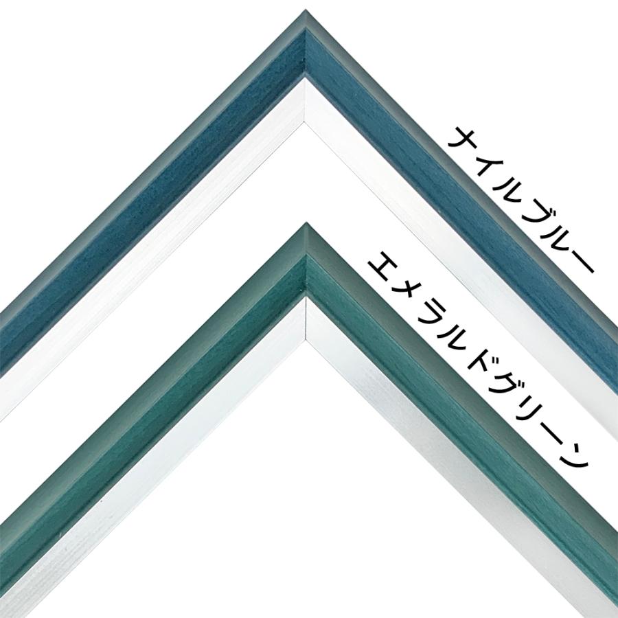エトルタ アクリル付 /額縁内寸法:544×741(水彩M12) 【サワラビ】