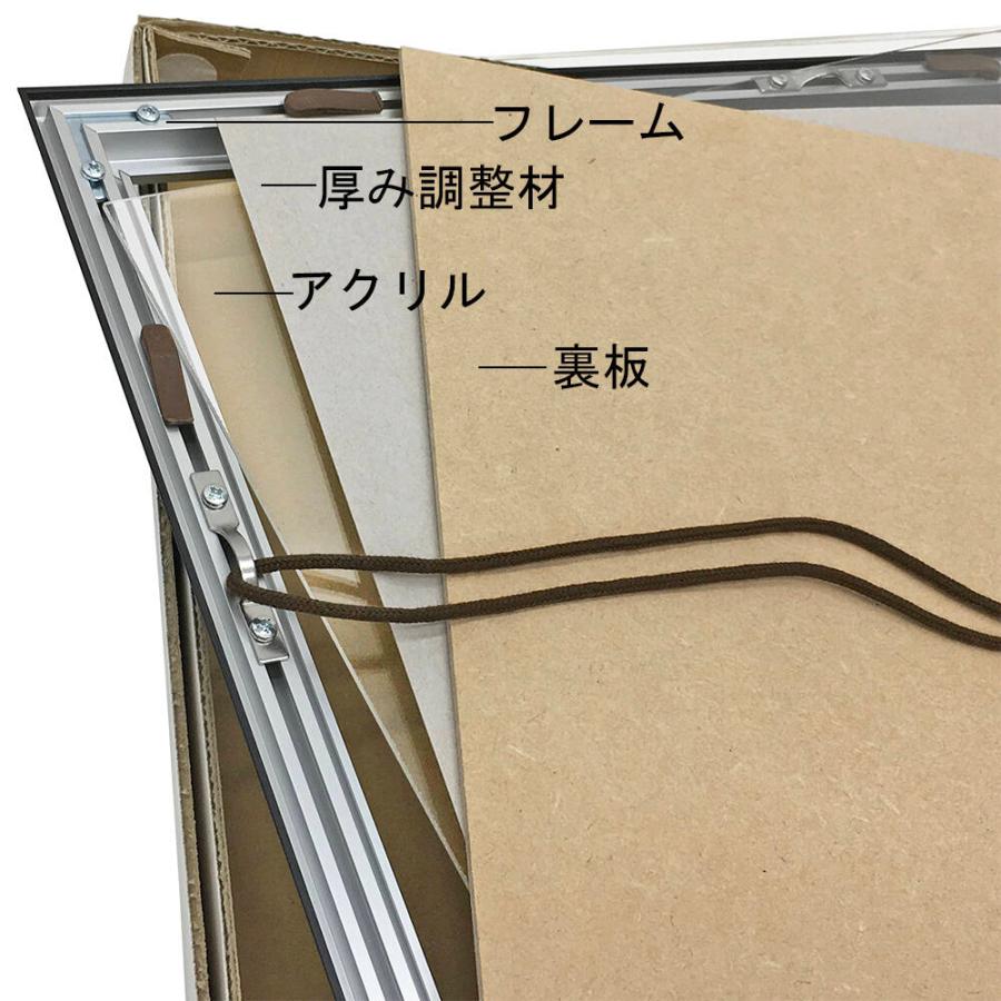 エトルタ アクリル付 /額縁内寸法:544×741(水彩M12) 【サワラビ】