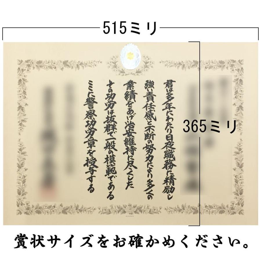 警察庁表彰額 志賀 ケース収納型 警察功績章・警察功労章・警察協力章
