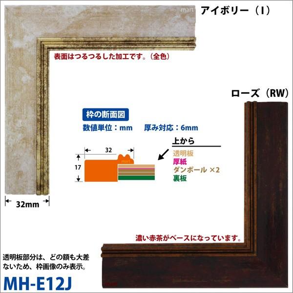 額縁 長方形25×50 国産 特注サイズ アクリル仕様 E12Ja 額