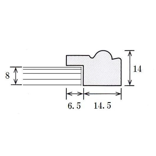 3669 F6水彩額縁 マット付き 大仙 おしゃれ パステル 超〜軽量800g