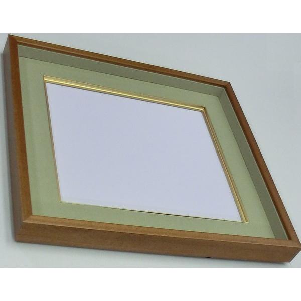 7607 ウグイス ベージュ 色紙額縁 色紙額 色紙額縁 大額 普通色紙サイズ 木製 7607 Shikishi 城下町の額縁屋 額のまつえだ 通販 Yahoo ショッピング