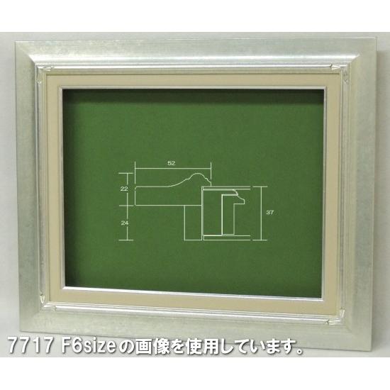 7717 F10号 530×455mm ゴールド/シルバー 表面保護/ガラス 油絵額縁
