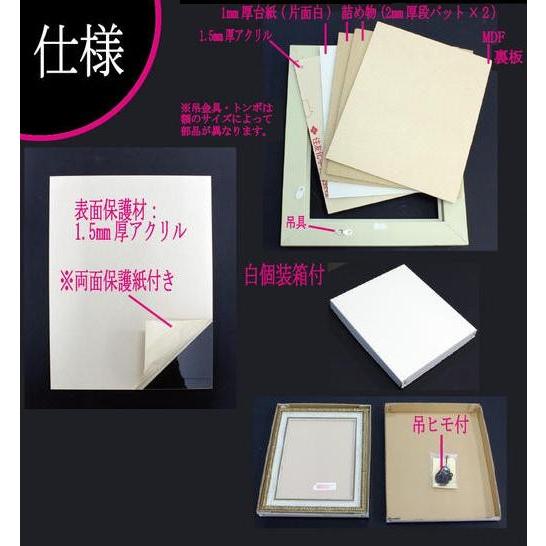 受注生産品】1644 八ツ切 デッサン額縁 水彩額 フレーム 樹脂製 303