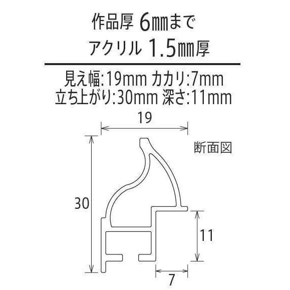 クレア 大衣(タイコロ) 509×394mm アルミ額 表面保護/アクリル 【受注