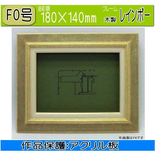 F6油彩額　同志舎　レインボー銀 F6油彩額 同志舎 レインボー銀 油絵額縁 レインボー(金・銀) 同志社製