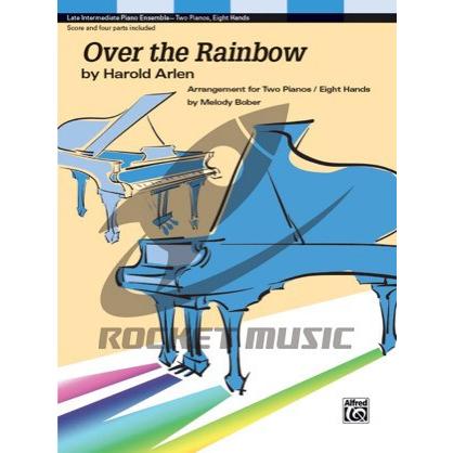 [楽譜] 虹の彼方に（映画「オズの魔法使い」より）(2台8手)《輸入ピアノ楽譜》【10,000円以上送料無料】(Over the Rainbow(2 Pianos, 8 Hands) )《輸｜gakufu-ex