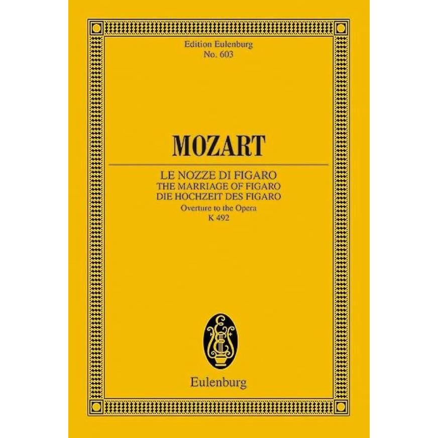 楽譜] モーツァルト／歌劇「フィガロの結婚」《輸入スタディスコア