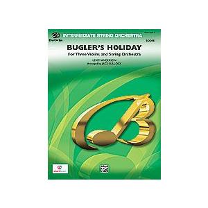 [譜] 《オーケストラ譜》ラッパ吹きの休日(3つのViolinフィーチャー、ルロイ・アンダーソン)(Bug...(BUGLER’S HOLIDAY)《輸入譜》