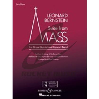 [譜] 《吹奏譜》「ミサ曲」より 金管五重奏とコンサートバンドのための(Mass Brass Quinte...(Suite From Mass BRASS QUINTET AND CO