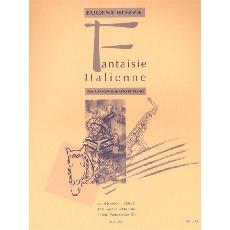 楽譜] ボザ／イタリア幻想曲《輸入サックス楽譜》【10,000円以上送料