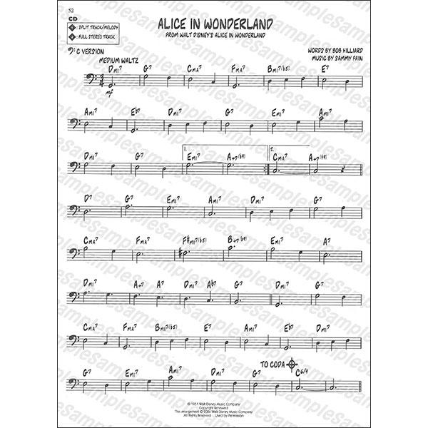 楽譜 ディズニー（CD付）（00843003／ジャズ・プレイ・アロング