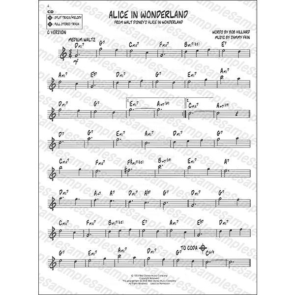 楽譜 ディズニー（CD付）（00843003／ジャズ・プレイ・アロング