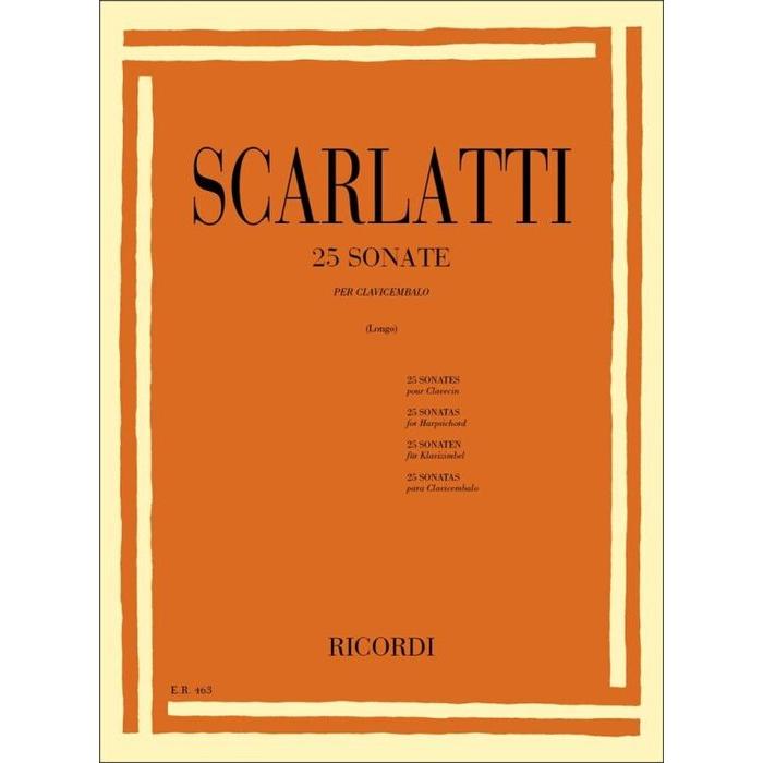 楽譜 スカルラッティ, D./25のソナタ(ロンゴ編)(【77324】/ER00046300 