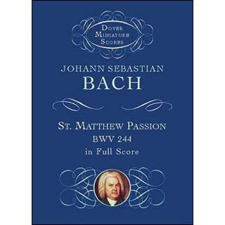 楽譜 J.S. バッハ／マタイ受難曲 BWV 244(オーケストラ・スコア (小型 