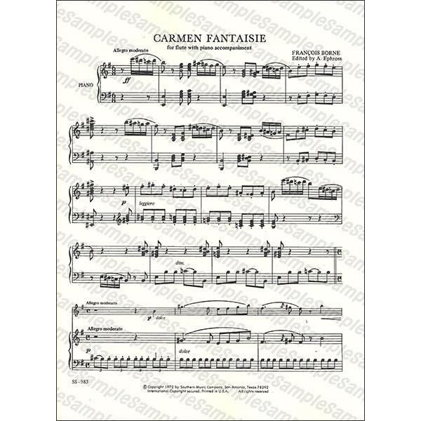 楽譜 ビゼー（ボーン）／「カルメン」ファンタジー(03774675／SS983