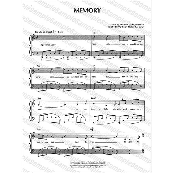 楽譜 メモリー（ピアノ・ソロ／輸入楽譜（T）） : 楽譜ネッツ - 通販