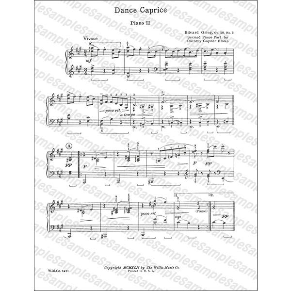 楽譜 グリーグ/気まぐれなワルツ(【281396】/00412470/HL00412470/2台