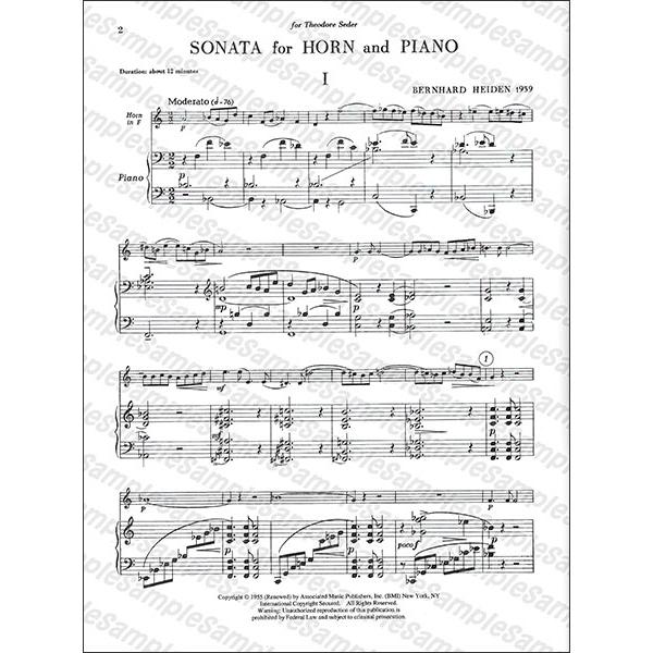 楽譜　ツェルニー　ホルンとピアノのための3つのプリリアンテ幻想曲 楽譜 ハイデン／ホルンとピアノのためのソナタ（50223690／ホルンと