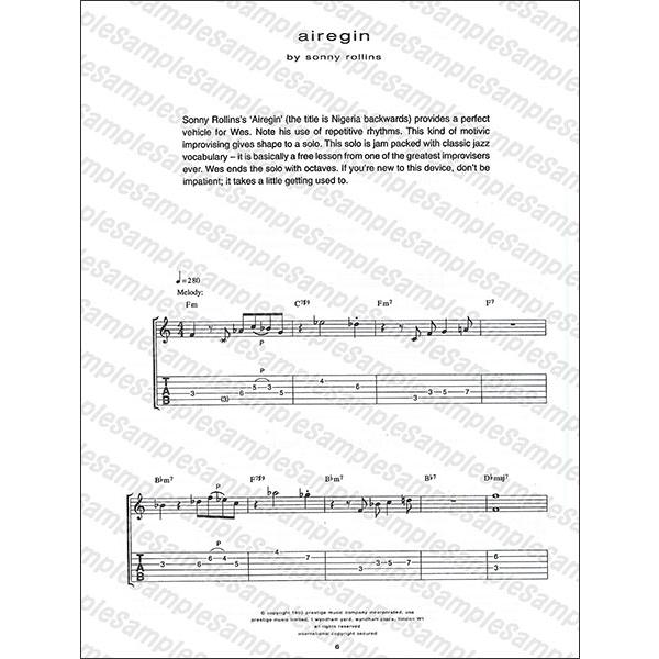 楽譜 ウェス・モンゴメリー（ギター・タブ）(AM937134／ギター・ソロ