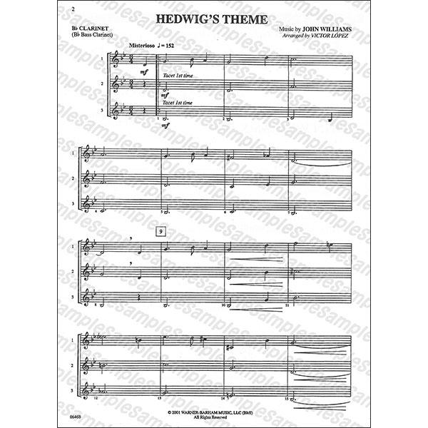 楽譜 「ハリー・ポッターと賢者の石」三重奏曲集（クラリネット用