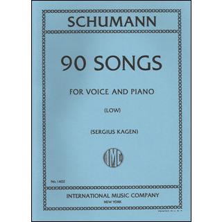 楽譜 シューマン／90の歌曲集（低声用）(1402／声楽・歌曲／輸入