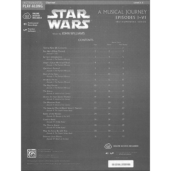 楽譜 スター・ウォーズ(エピソード1-6) / 器楽ソロ(クラリネット