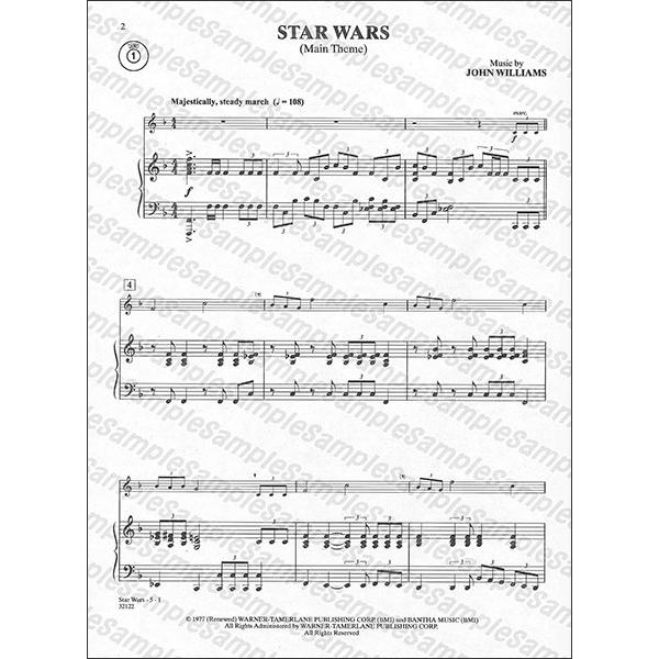 楽譜 スター・ウォーズ（エピソード1-6） ／ 器楽ソロ（ピアノ伴奏