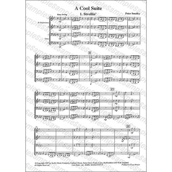 バリチューバ四重奏　スモーリー　クール組曲 楽譜 ピーター・スモーリー／クール組曲（【251868】／M-050-01057-9