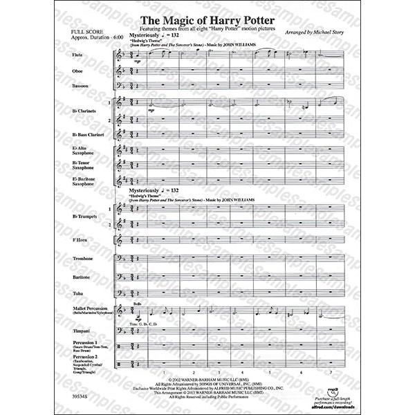 楽譜 マジック・オブ・ハリー・ポッター(39534／輸入吹奏楽譜（T）／G2