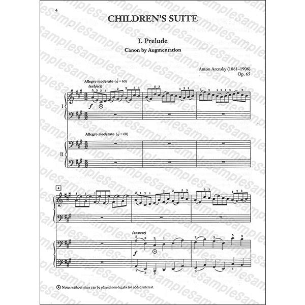楽譜 アレンスキー／子どものための組曲 作品65（カノンの形式による