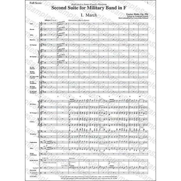 ホルスト第二組曲よりマーチ［フレキシブル譜］ 楽譜) マーチ（吹奏楽