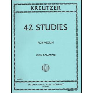 楽譜 クロイツェル/42の練習曲 【Violin】(【734623】/INT2073